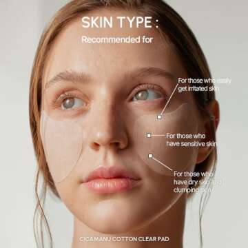 Exfoliating Cicamanu Facial Pads, Eco-Friendly & Soothing