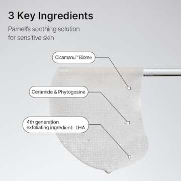 Exfoliating Cicamanu Facial Pads, Eco-Friendly & Soothing