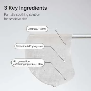 Exfoliating Cicamanu Facial Pads, Eco-Friendly & Soothing