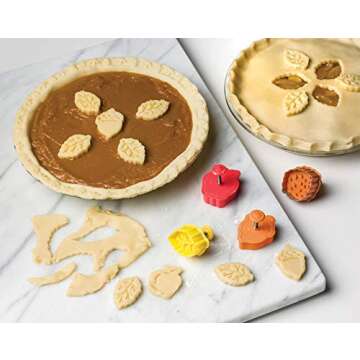 Fox Run Harvest Autumn Leaves 2" Pastry/Cookie/Pie/Fondant Stampers and Cutters, 4-Piece Set, Multicolor