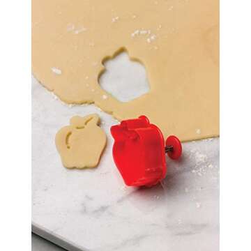 Fox Run Harvest Autumn Leaves 2" Pastry/Cookie/Pie/Fondant Stampers and Cutters, 4-Piece Set, Multicolor