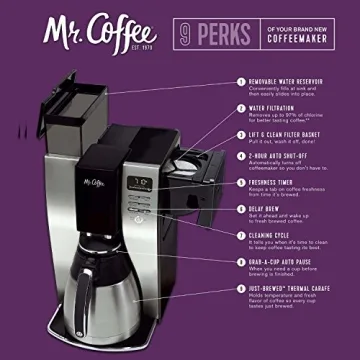 Mr. Coffee 10-Cup Thermal Coffee Maker with Delay Brew