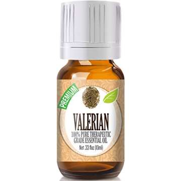 Healing Solutions 10ml Pure Valerian Essential Oil for Relaxation