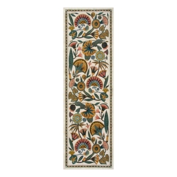 Elegant Egypt Floral Washable Runner Rug - Perfect Decor