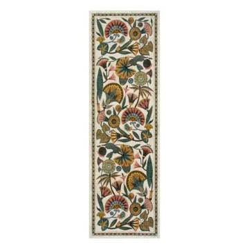 Elegant Egypt Floral Washable Runner Rug - Perfect Decor