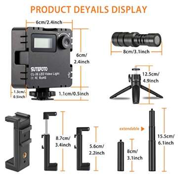 Sutefoto Vlogging Equipment & YouTuber Kit for iPhone