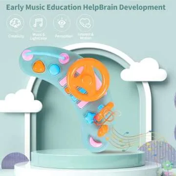 ErmeiRabbit Baby Walker Foldable, Baby Walkers and Activity Center for Boys Girls Babies 6-18 Months with Feeding Tray & Music, and 5 Adjustable Heights, Baby Walker with Wheels…