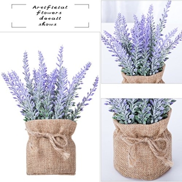 Charming Lavender Artificial Plants for Home Decor