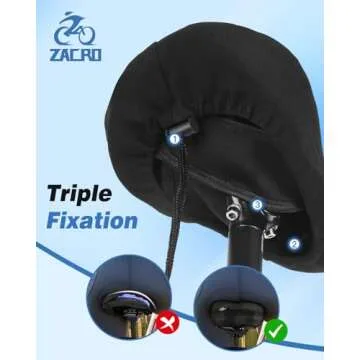 Zacro Bike Seat Cushion Comfortable Gel Padded Cover