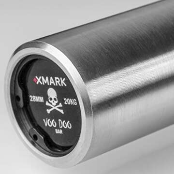 XMark VOODOO Weight Bar OB86, 7’ Olympic bar, Barbell bar, 1500 lb Weight Capacity Strength Traini...
