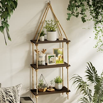 Stylish BAMFOX 3-Tier Hanging Wall Shelves