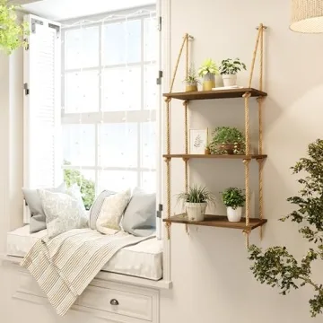 Stylish BAMFOX 3-Tier Hanging Wall Shelves