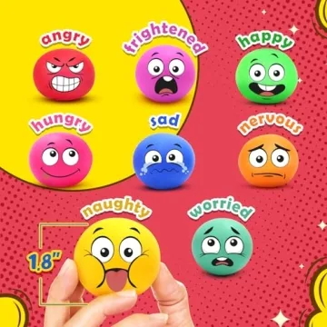 8 Pack Emotion Stress Ball Fidget Toy for All Ages