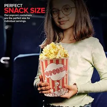 Stock Your Home Popcorn Buckets - Perfect for Movie Nights