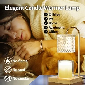 Stylish Candle Warmer Lamp with Timer and Dimmer Features