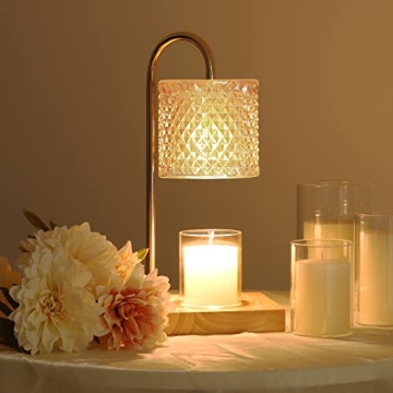 Stylish Candle Warmer Lamp with Timer and Dimmer Features