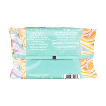 Pacifica Makeup Remover Face Wipes - Daily Facial Cleansing & Exfoliating Towelettes - Biodegradable...