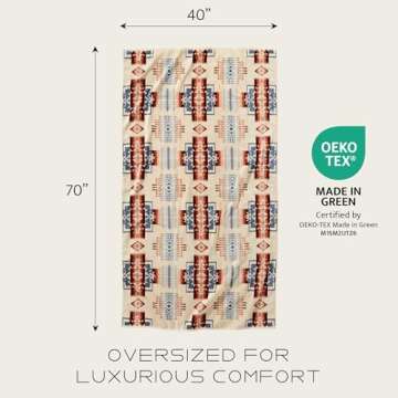 Pendleton Beach/Spa Towel, Los Ojos Black