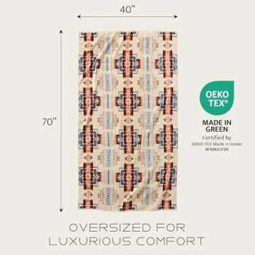 Pendleton Beach/Spa Towel, Los Ojos Black