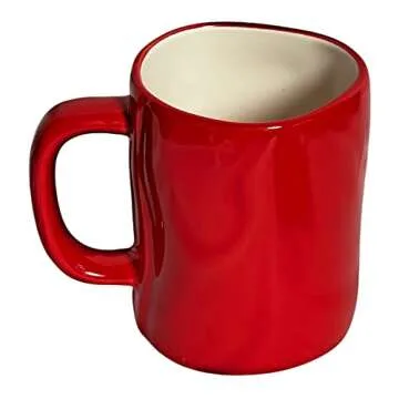 Rae Dunn SANTA DEFINE GOOD Holiday Red Ceramic Mug