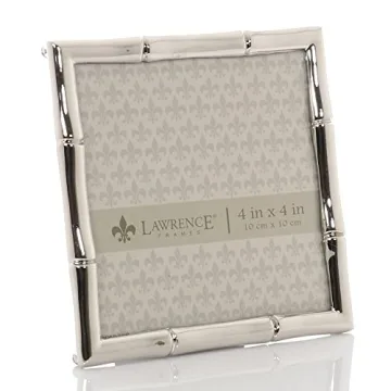 Elegant Silver Metal Picture Frame for 4x4 Photos