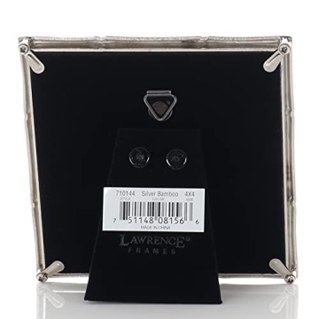 Elegant Silver Metal Picture Frame for 4x4 Photos