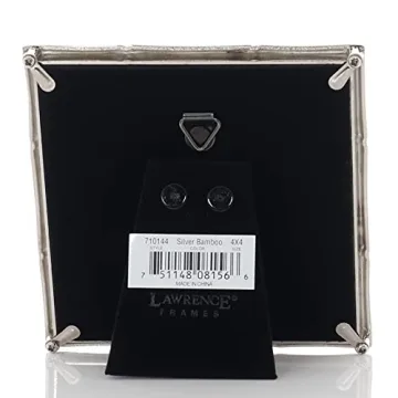 Elegant Silver Metal Picture Frame for 4x4 Photos