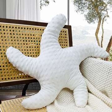 YRXRUS Shell Throw Pillows & Starfish Throw Pillows