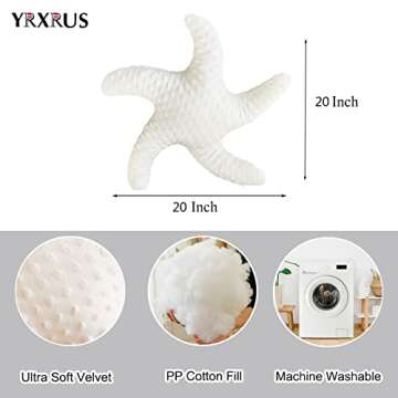 YRXRUS Shell Throw Pillows & Starfish Throw Pillows