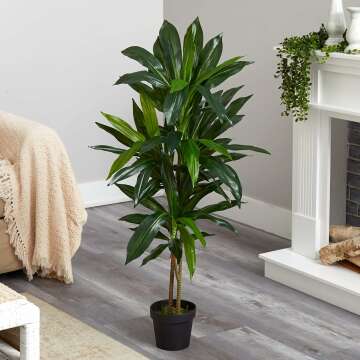 Real Touch Dracaena Plant - 4ft Artificial Greenery