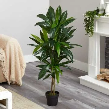 Real Touch Dracaena Plant - 4ft Artificial Greenery