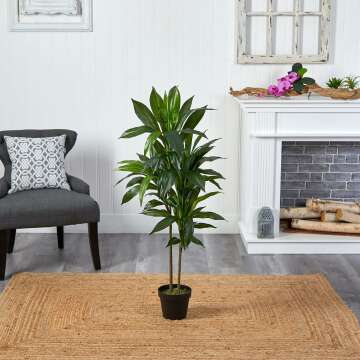 Real Touch Dracaena Plant - 4ft Artificial Greenery