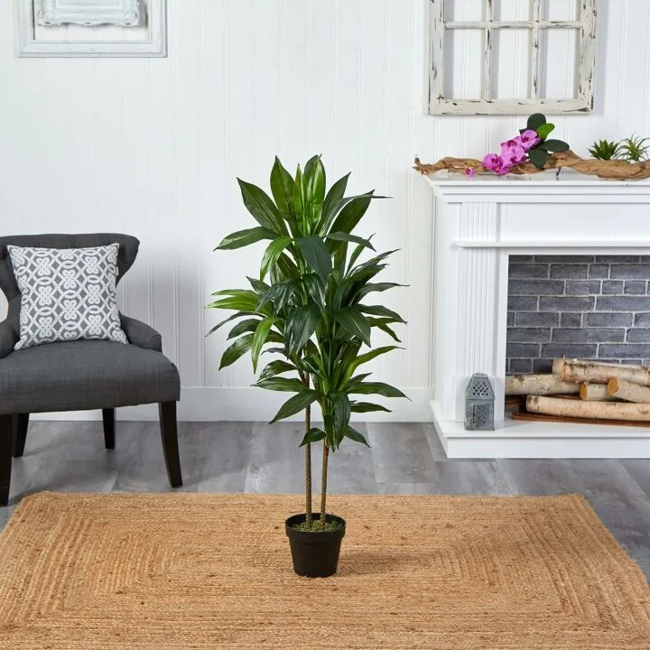 Real Touch Dracaena Plant - 4ft Artificial Greenery