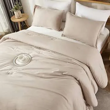 Affordable Litanika Khaki Comforter Set for All Seasons