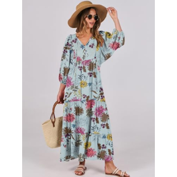 Anrabess Boho Maxi Dress - Perfect for All Seasons