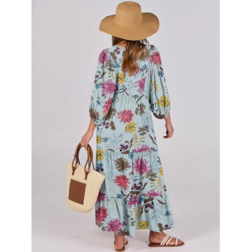 Anrabess Boho Maxi Dress - Perfect for All Seasons