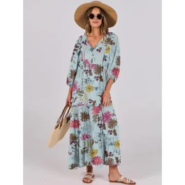 Anrabess Boho Maxi Dress - Perfect for All Seasons