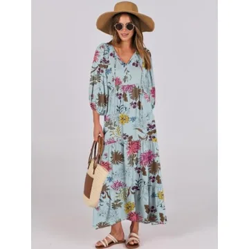 Anrabess Boho Maxi Dress - Perfect for All Seasons