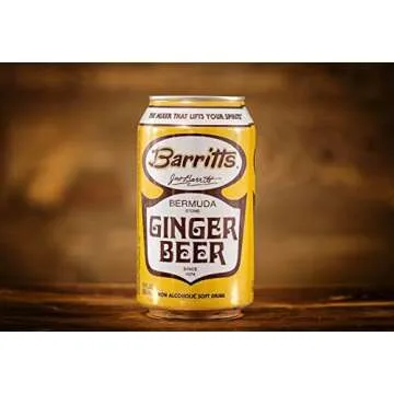 Barritt's Original Ginger Beer, Non-Alcoholic Soda Cocktail Mixer, 12 fl oz Cans, 12 Pack