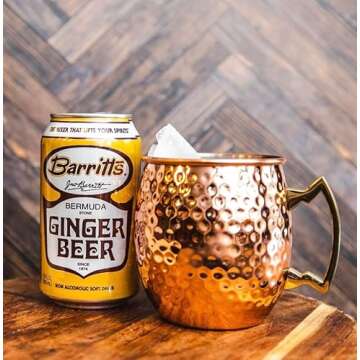 Barritt's Original Ginger Beer, Non-Alcoholic Soda Cocktail Mixer, 12 fl oz Cans, 12 Pack