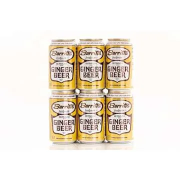 Barritt's Original Ginger Beer, Non-Alcoholic Soda Cocktail Mixer, 12 fl oz Cans, 12 Pack