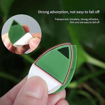 LUOTIVON 12PCS Plant Clips for Vines Climbing and Hanging Invisible Vines Wall Fixture Clips with 12...