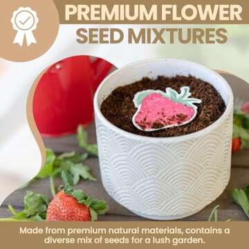 10 Pcs Plantable Seed Paper - Seed Paper Favors | Flower Seed Paper for Gardening, Crafting, Birthdays, Wedding Anniversaries | Indoor Flower Plantable Seeded Paper | Plantable Mini Seed Papers Set