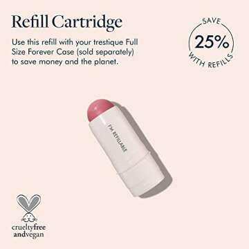 Trestique Blush Stick Refill - Clean Vegan Makeup for All Occasions