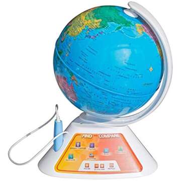Oregon Scientific Smart Globe Discovery Educational World Geography Kids - Learning Toy