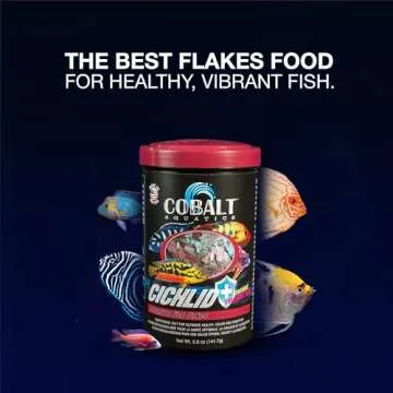 Cobalt Aquatics Cichlid Flakes - Probiotic Fish Food for Healthy Fish