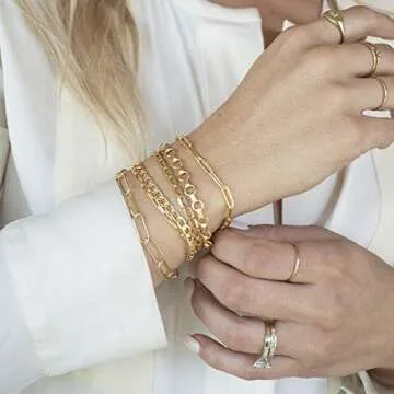 VACRONA Gold Tiny Beaded Bracelet for Stylish Women