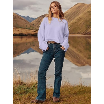 Trendy ANRABESS Oversized Fuzzy Knit Sweater for Women