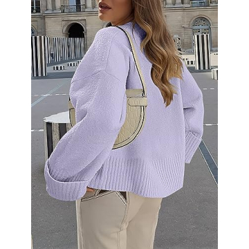 Trendy ANRABESS Oversized Fuzzy Knit Sweater for Women