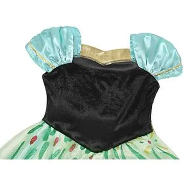 Xinfenglai Green Girls Princess Dress for Ages 3-4T